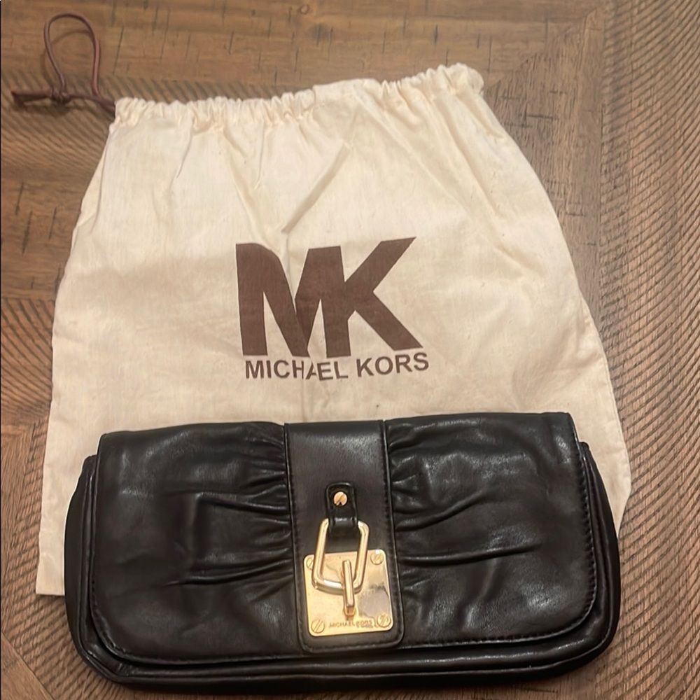 Michael Kors Black Clutch Bag